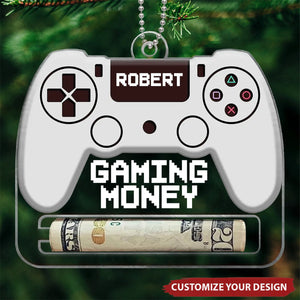 Gaming Money Funny Gift Personalized Money Holder Ornament