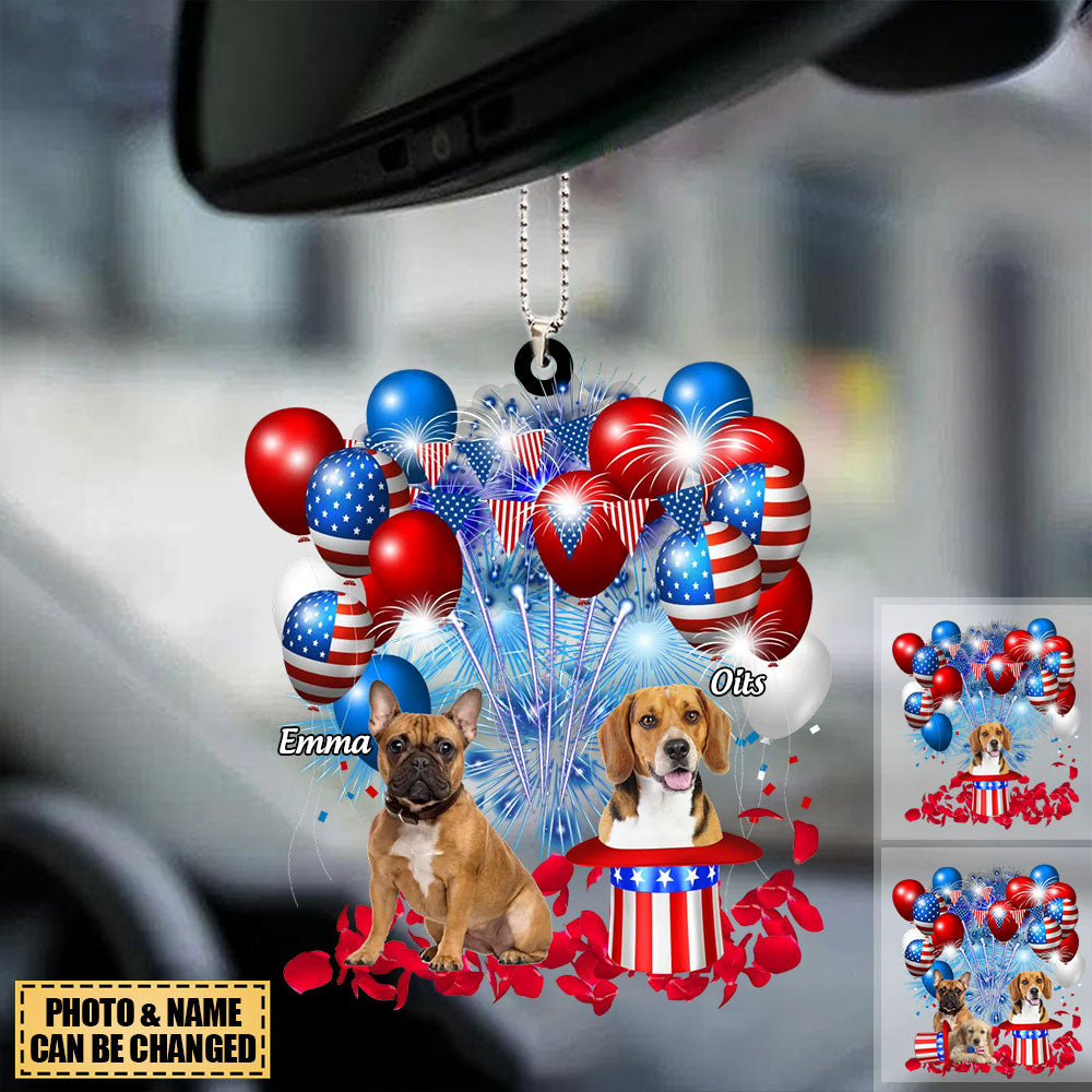 Limited Edition Dog 4th Of July - Personalized Ornament, 4th Of July Dog