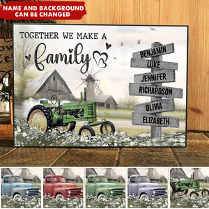 Personalized Gift For Family Farmhouse Old Truck Poster