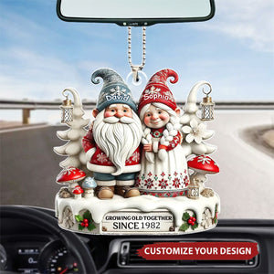 Couple Together Personalized Car Ornament - Gift For Husband, Wife