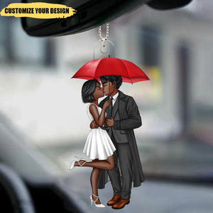 Elegant Couple Valentine‘s Gift Personalized Car Ornament