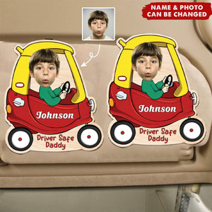 Custom Photo Drive Safe Daddy Car Visor Clip