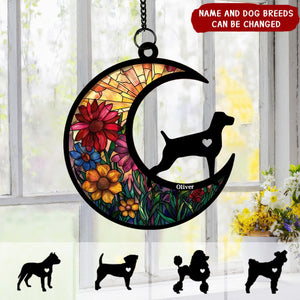 Don’t Cry Because It Is Over - Memorial Personalized Window Hanging Suncatcher - Sympathy Gift For Pet Owners, Pet Lovers