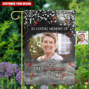 Custom Photo In Loving Memory - Memorial Personalized Flag