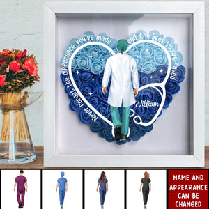 Never Forget The Difference You've Made - Personalized Flower Shadow Box