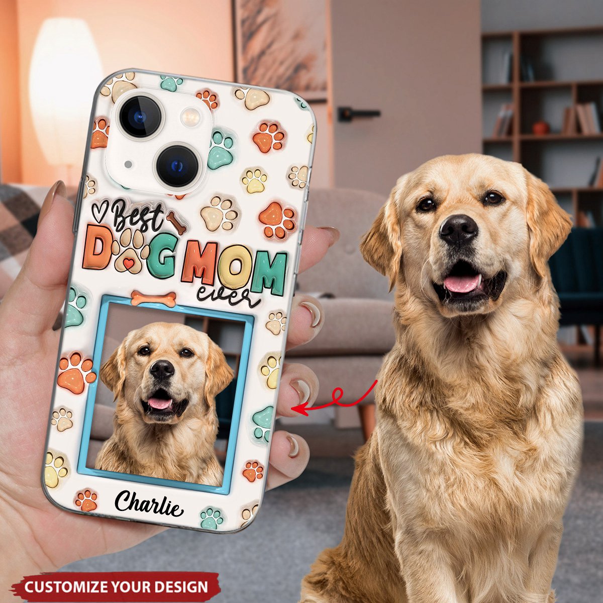 Best Dog Mom Ever - Dog & Cat Personalized Phone Case