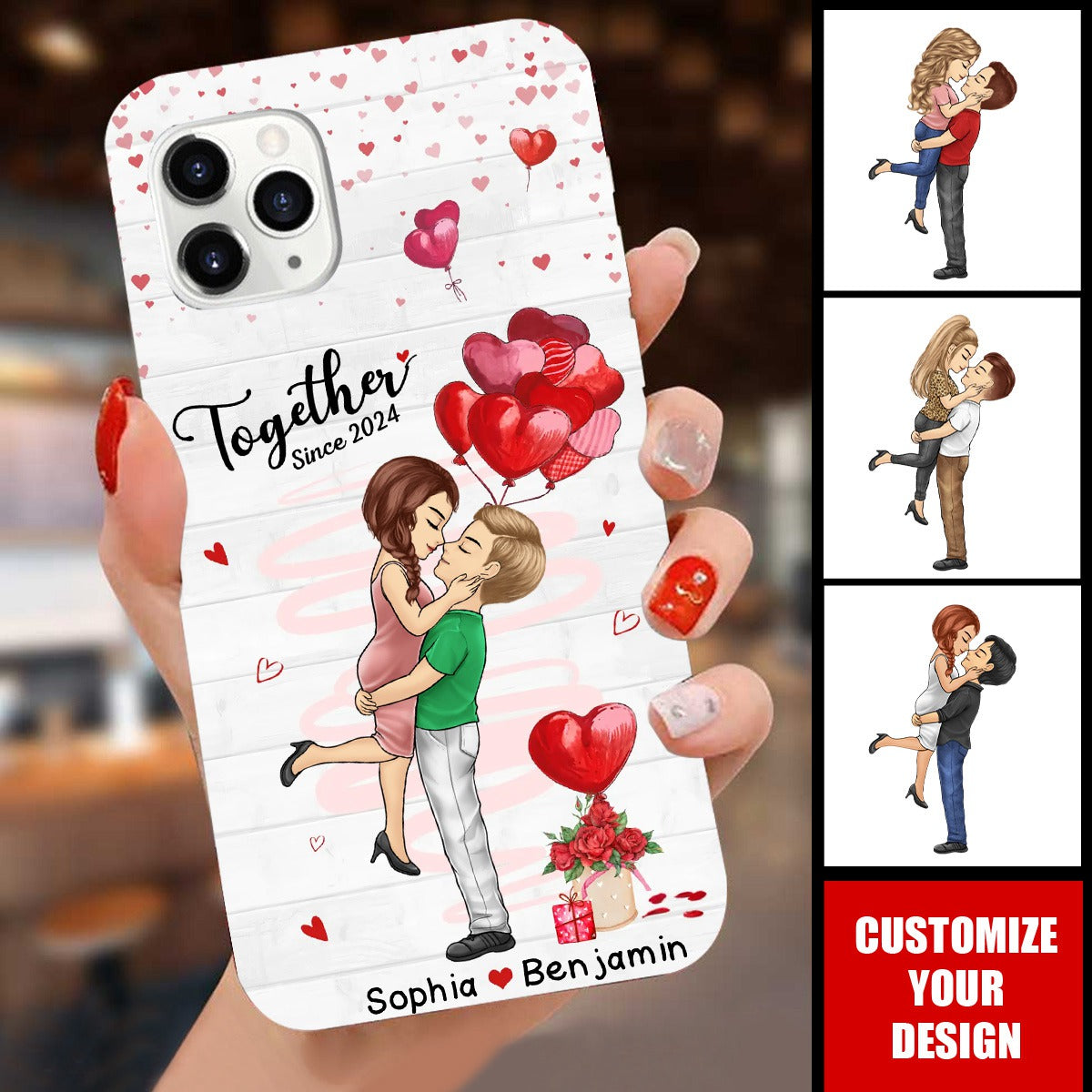 My Love For You Is Endless - Couple Personalized Clear Phone Case, Gift For Husband Wife, Anniversary