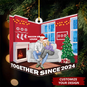 Sweet Couple, Together Since - Personalized Christmas Acrylic Ornament