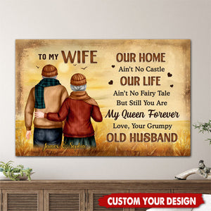 You Are My Queen Forever - Couple Personalized Poster - Gift For Husband Wife, Anniversary