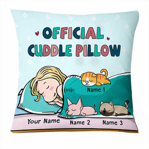 Cat Official Cuddle Pillow - Personalized Custom Throw Pillow