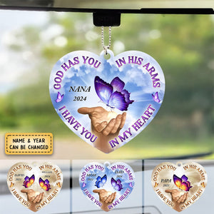 We Only Part To Meet Again - Memorial Personalized Custom Shaped Acrylic Ornament - Sympathy Gift For Family Members