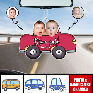 Personalized Hanging Car Baby Photo Face Custom Car Ornament