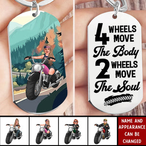 A Gift For Motorcycle Riders - Personalized Gifts For Biker Keychain