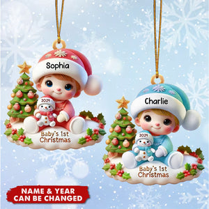 Precious Moments Baby’s First Christmas Dated - Personalized Acrylic Ornament