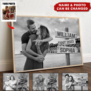 We Loved With A Love That Was More Than Love - Couple Personalized Poster