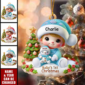 Precious Moments Baby’s First Christmas Dated - Personalized Acrylic Ornament