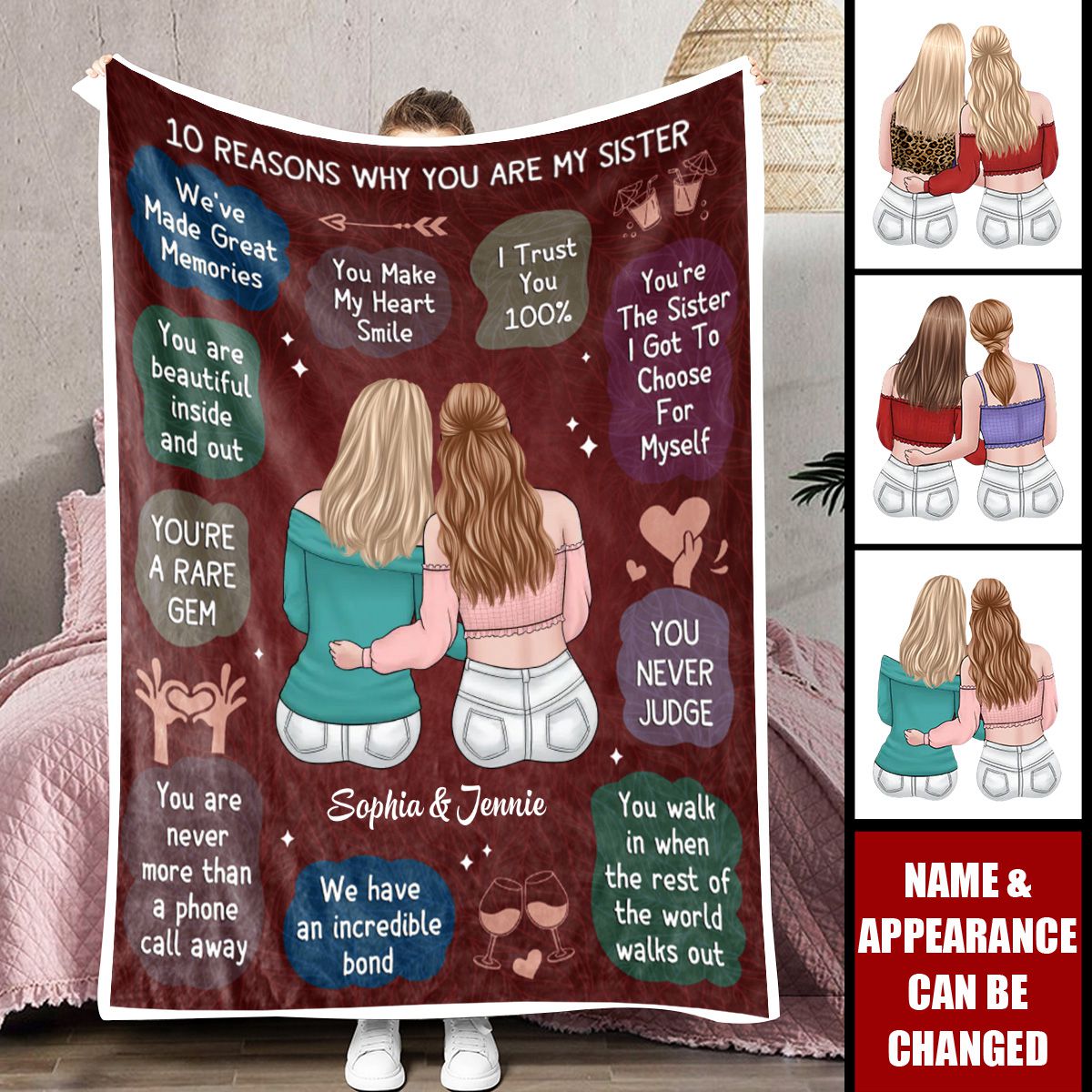 We Have An Incredible Bond - Bestie Personalized Custom Blanket - Christmas Gift For Best Friends, BFF, Sisters