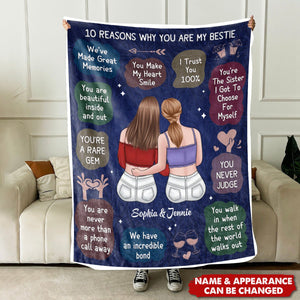 We Have An Incredible Bond - Bestie Personalized Custom Blanket - Christmas Gift For Best Friends, BFF, Sisters