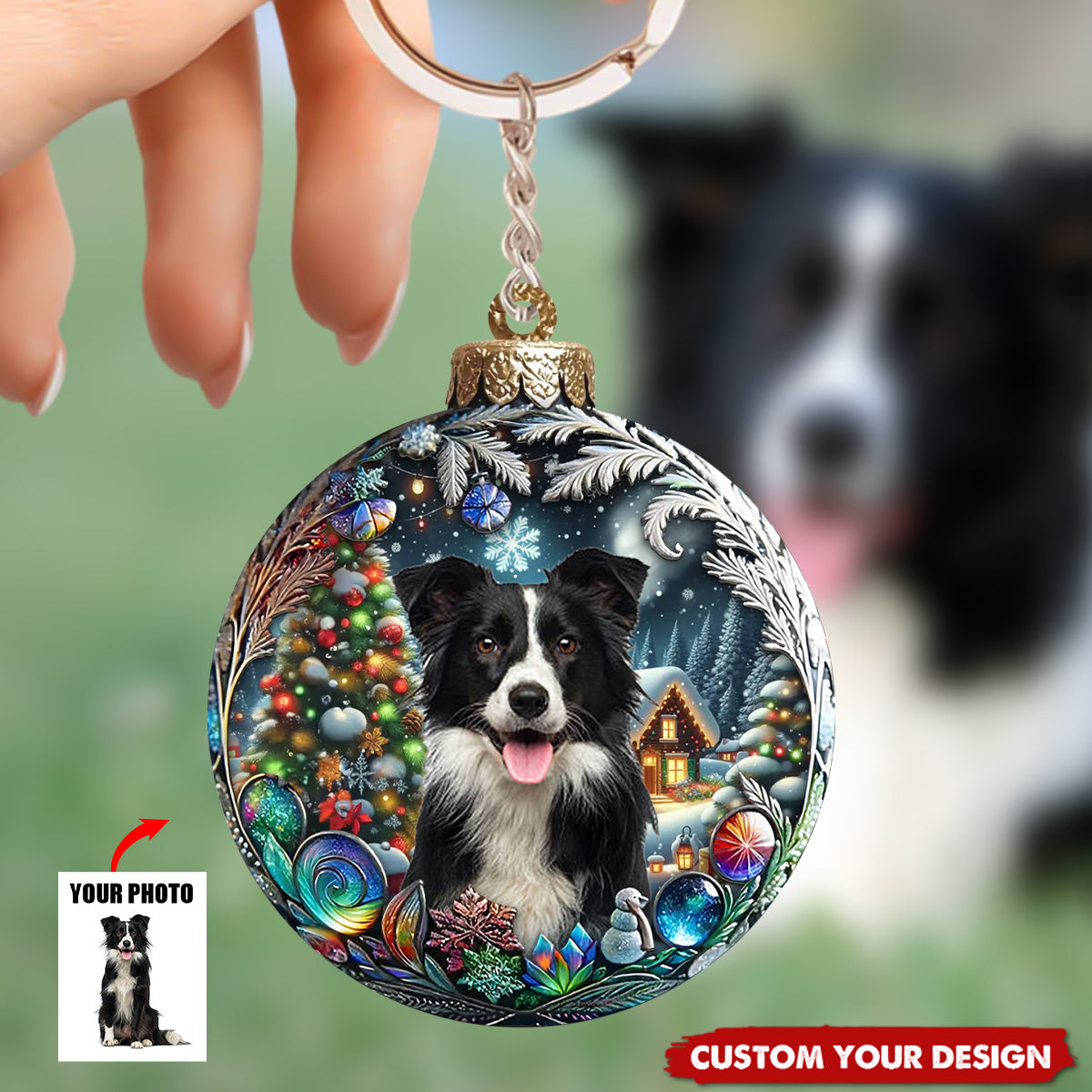 Custom Photo Pets Make Our Lives Whole - Dog & Cat Personalized Keychain