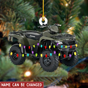 Personalized Quad Bike Christmas Ornament - Off Road Dirt Bike Ornament