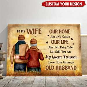 You Are My Queen Forever - Couple Personalized Poster - Gift For Husband Wife, Anniversary