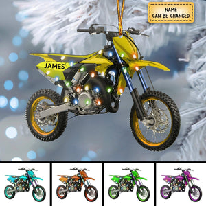 Personalized Motocross Ornament - Biker Christmas Ornament