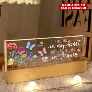 Those We Love Don't Go Away Family Loss Memorial Personalized LED Night Light