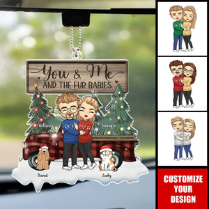 Paws And Claws, Our Pets Bring Christmas Cheer - Couple Personalized Custom Car Ornament