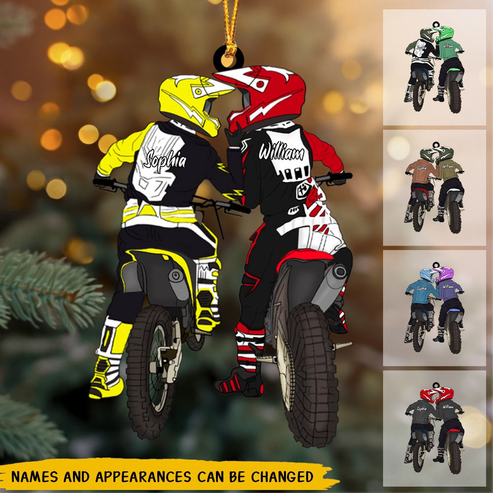 Dirt Bike Couple Custom Christmas Ornament This Is Us Personalized Gift