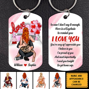 Personalized Couple Keychain - Gift Idea For Couple - I Need You Tonight So Get Home Safe