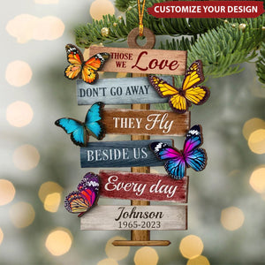 Memorial Sympathy Gift Personalized Wooden Ornament