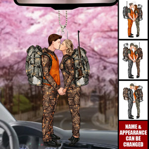 The Couple That Hunts - Personalized Car Ornament - Gift For Hunting Lovers