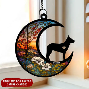 Don’t Cry Because It Is Over - Memorial Personalized Window Hanging Suncatcher - Sympathy Gift For Pet Owners, Pet Lovers