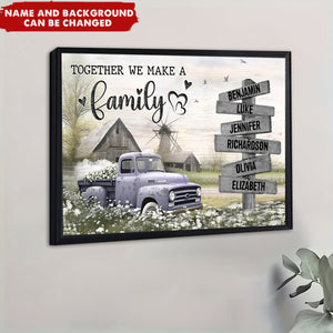 Personalized Gift For Family Farmhouse Old Truck Poster