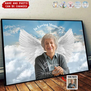 Gateway To Heaven Memorial Personalized Poster, Memorial Keepsake Of Lost Loved Ones, Whispers From Heaven