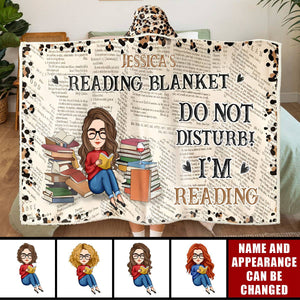 My Reading Blanket - Personalized Wearable Hooded Blanket