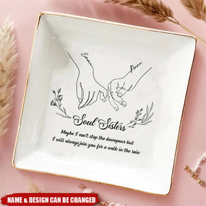 Pinky Promise Friendship Forever - Personalized Jewelry Dish