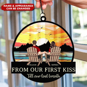 Till Our Last Breath - Personalized Window Hanging Suncatcher Ornament