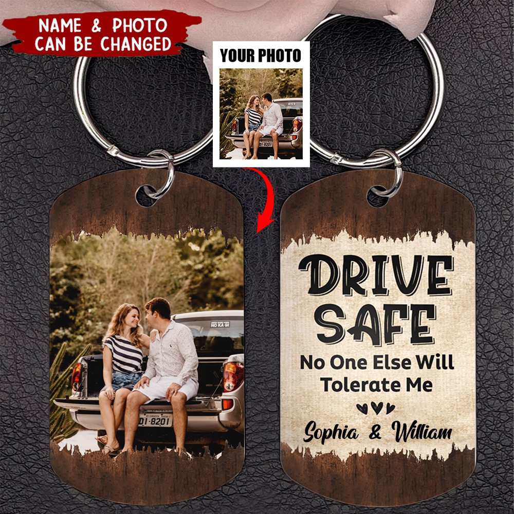 Custom Photo No One Else Will Tolerate Me - Gift For Couples - Personalized Keychain