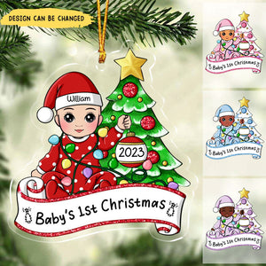 New Baby Ornament - Baby's First Christmas - Cute Christmas Keepsake - Best Baby Shower Gift