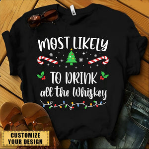 Most Likely To Shirt, Personalized Family Matching Shirt, Christmas Gifts For Family