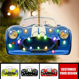 Sport Car Racing - Personalized Acrylic Ornament - Christmas Gift For Best Friends