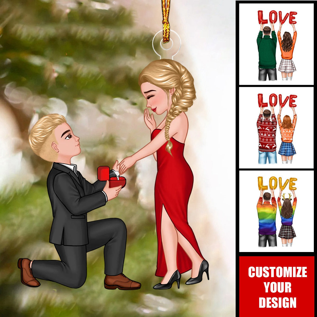 Special Moment Couple - Personalized Acrylic Ornament