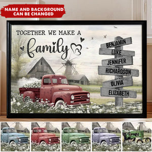 Personalized Gift For Family Farmhouse Old Truck Poster