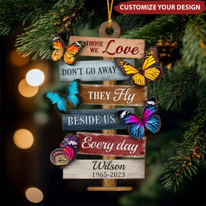 Memorial Sympathy Gift Personalized Wooden Ornament