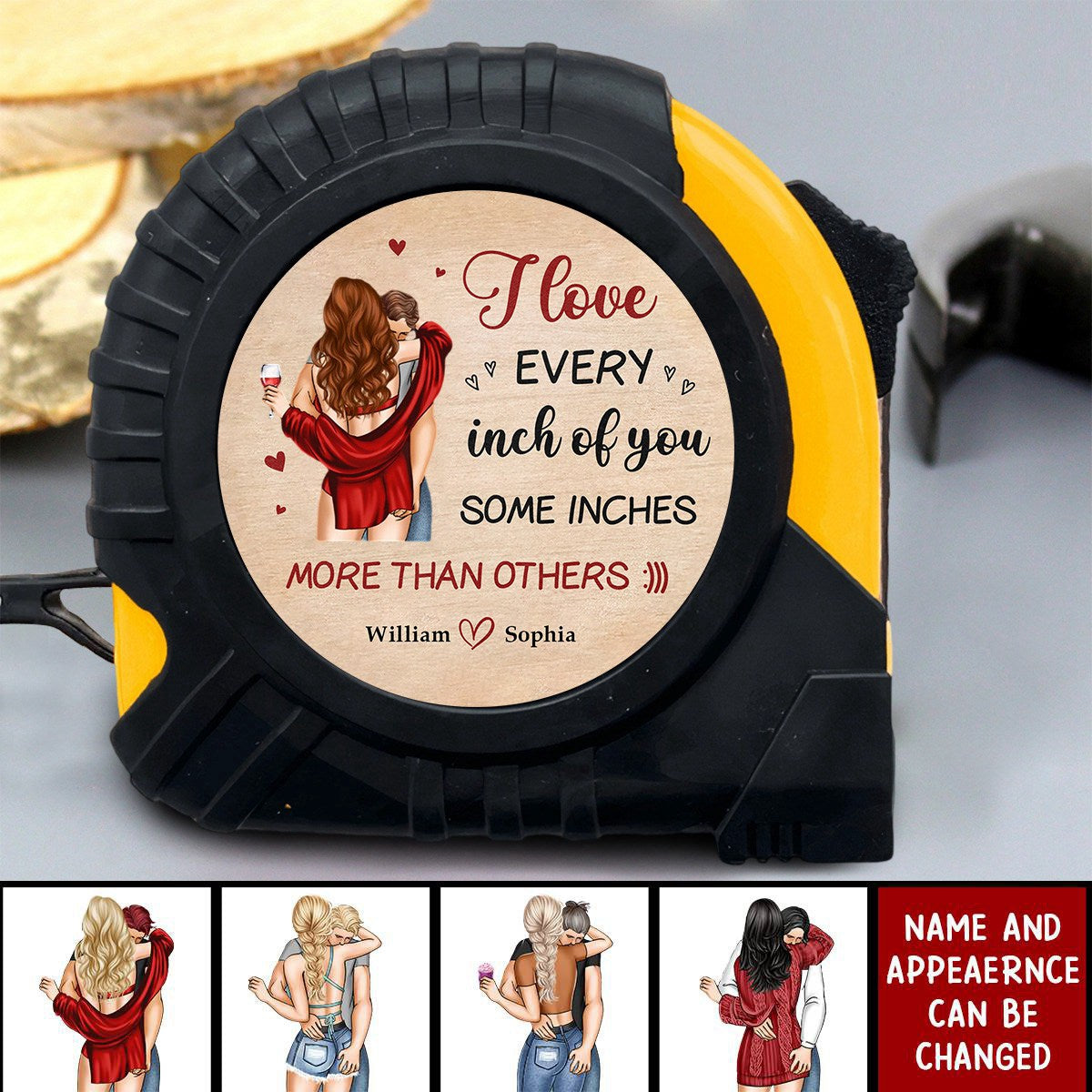 I Love Every Inch Of You - Personalized Tape Measure