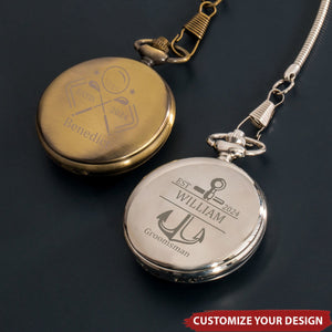 Personalized Engraved Pocket Watch - The Perfect Gift For The Groomsmen