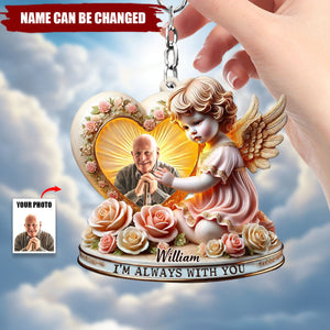 I'm Always With You - Personalized Memorial Keychain