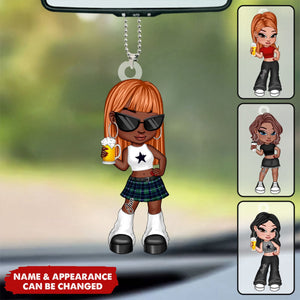 Y2K Fashion Girl Personalized Acrylic Ornament