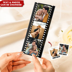 Wedding Couple Photo Film - Custom Acrylic Photo Film Strip